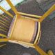 Lot de 8 chaises scandinave bois et tissu