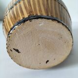 Pichet en barbotine tonneau, années 50