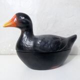terrine poule d'eau signée Caugant
