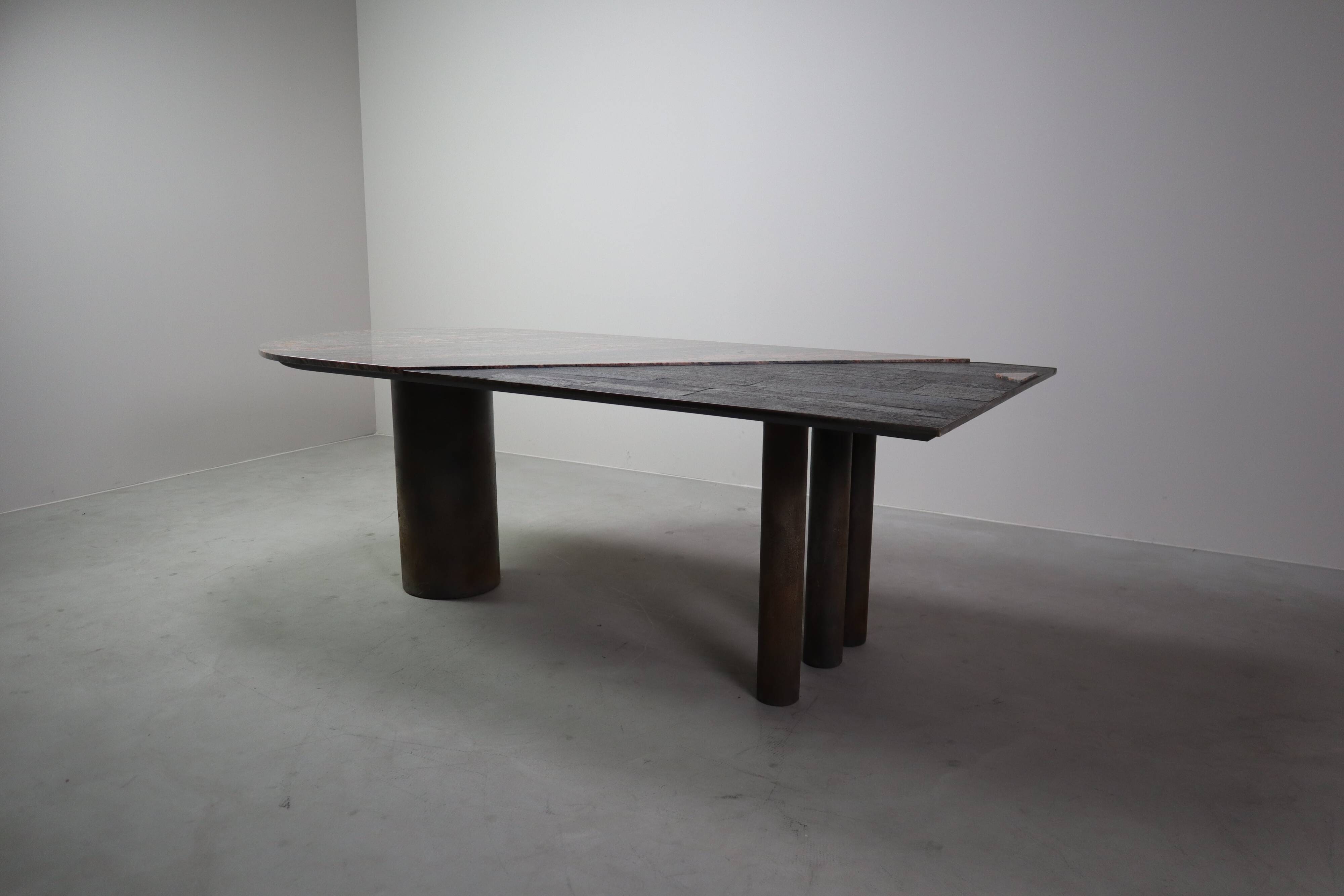 Postmodern dining table by Pia Manu, Belgium, ca. 1990