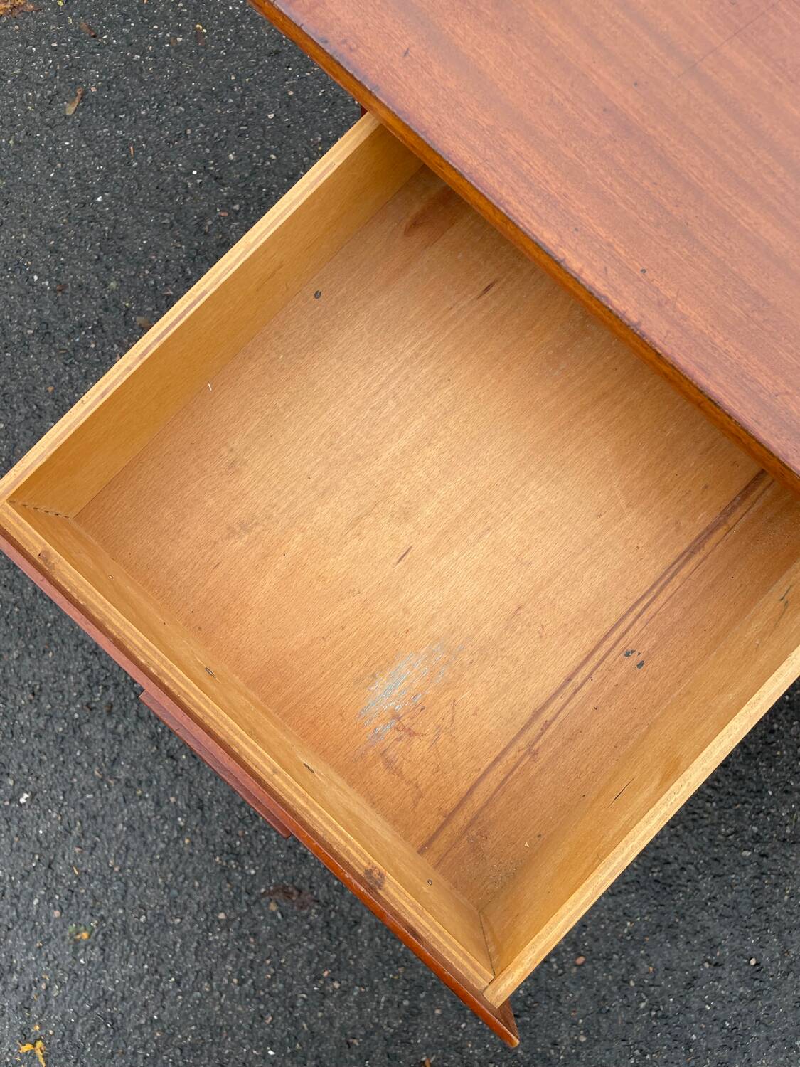 Vintage 1950s 3-drawer desk