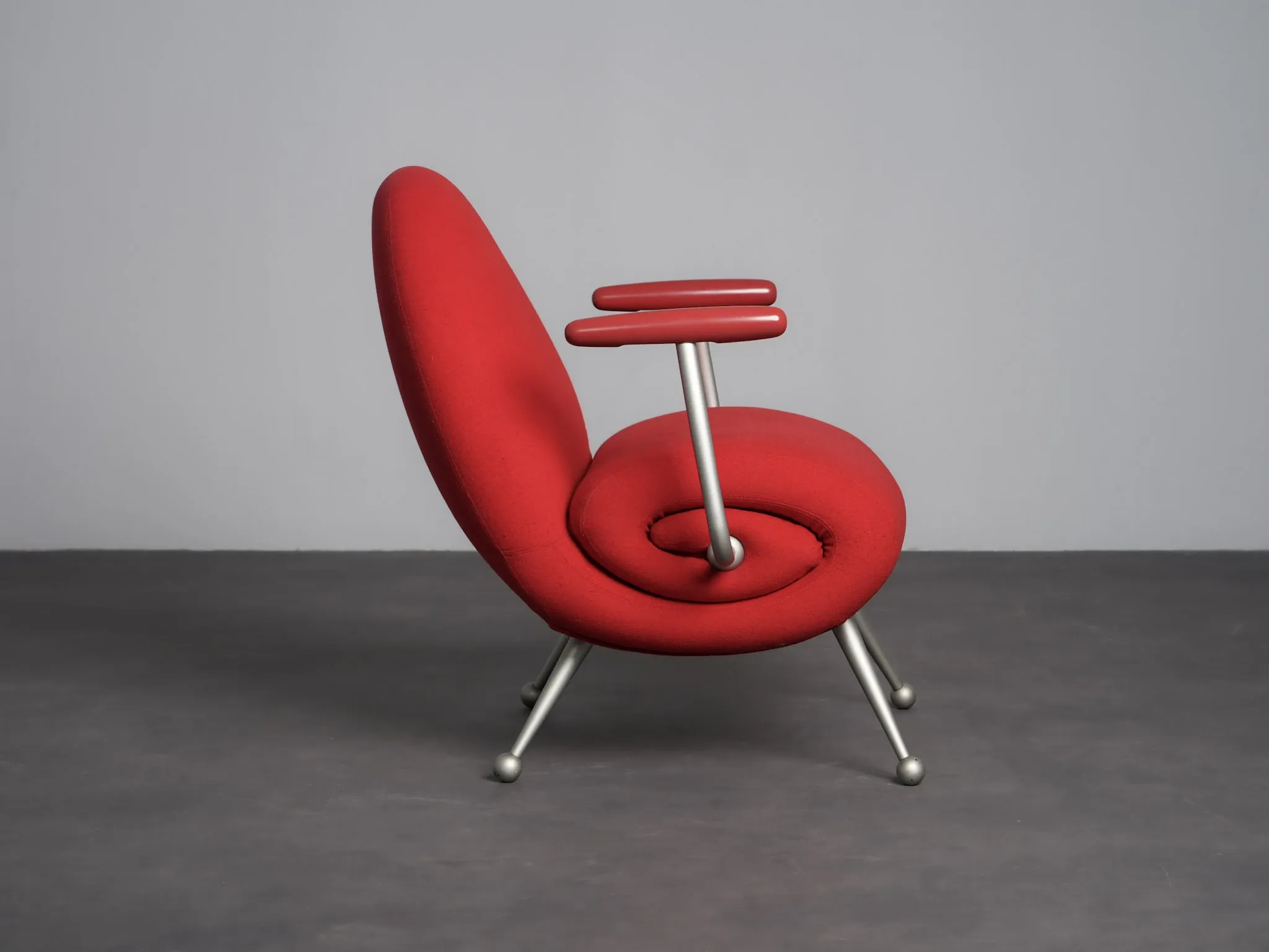 “Chiocciola” lounge chair by Roberto Semprini for Arredaesse, Italy, 1994
