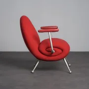 “Chiocciola” lounge chair by Roberto Semprini for Arredaesse, Italy, 1994