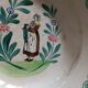 Lot plat creux et 4 assiettes Saint Amand vers 1900