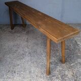 Bench 120 cm old solid wood with patina
