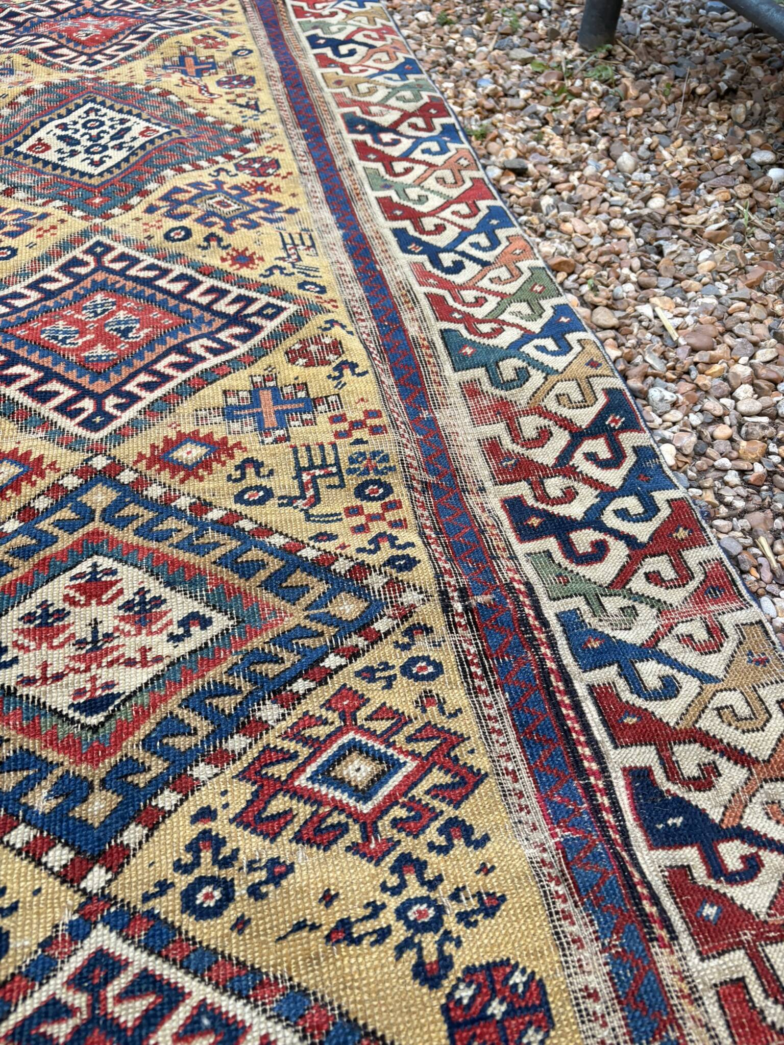 Persian Corridor Rug Antique Handwoven 85x340 Tribal Boho Turkish Kurdish
