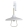White lacquered iron ceiling lamp attributed to Stilnovo, 1960s.