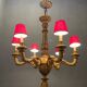 Lustre en bois doré doré