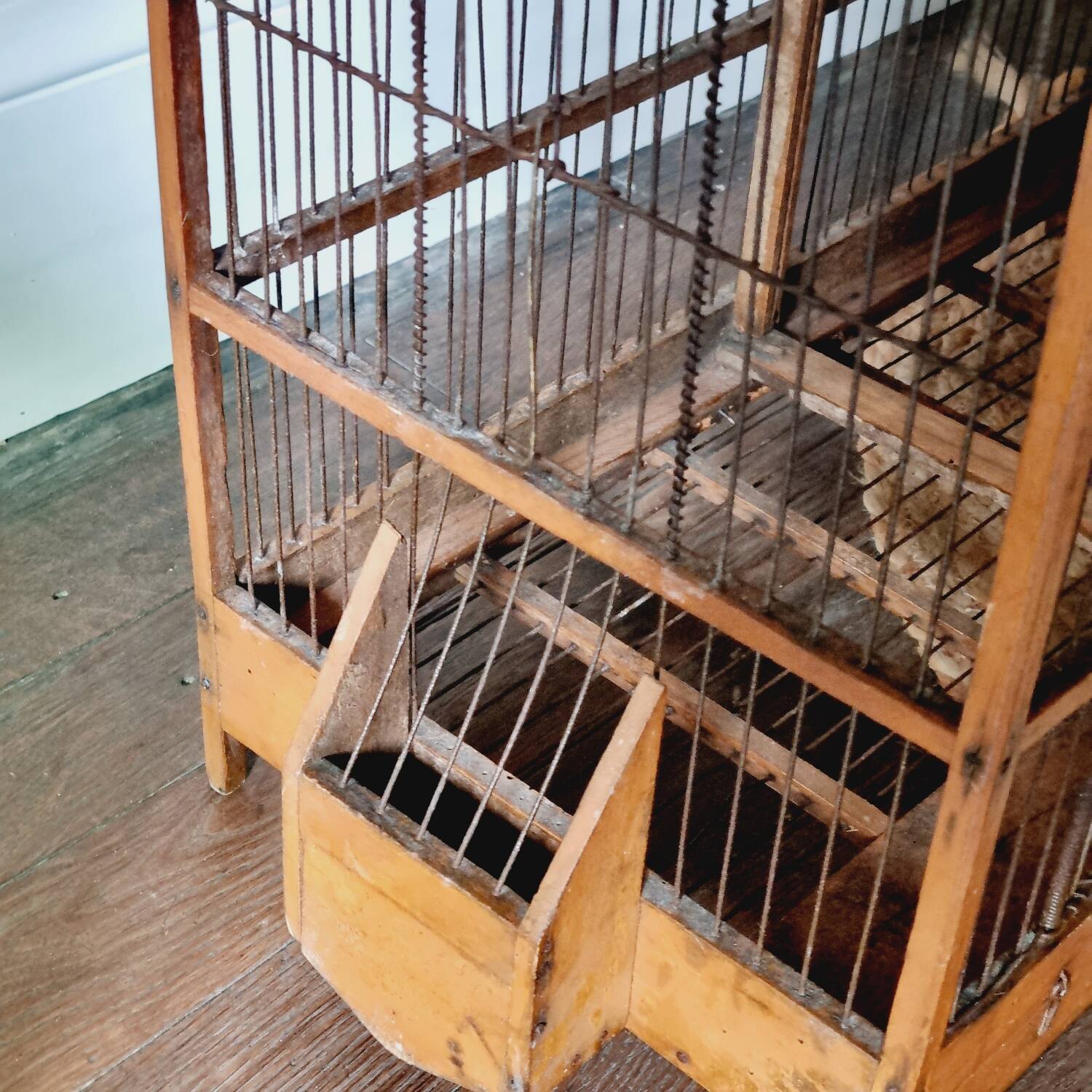 19th century bird cage in its original condition
