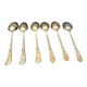 Vintage Art Nouveau Metal Teaspoons - Set of 6, France
