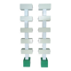 Pair of illuminated totems in lacquered steel, Italy, 1990