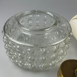 60s 70s VEB hanging lamp ceiling lamp bubble brass glass space age design