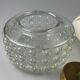 60s 70s VEB hanging lamp ceiling lamp bubble brass glass space age design