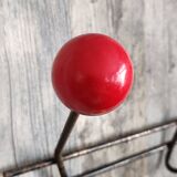 Vintage ball coat rack / colorful hook