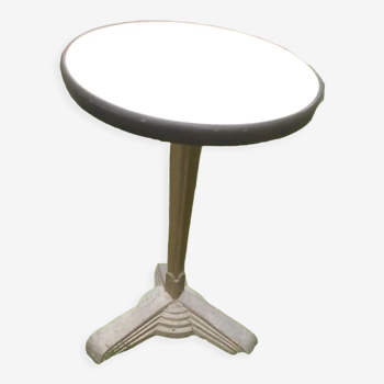 Round bistro table foot cast iron art deco