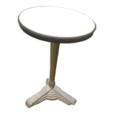 Round bistro table foot cast iron art deco
