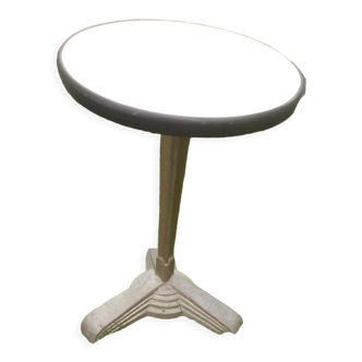 Round bistro table foot cast iron art deco