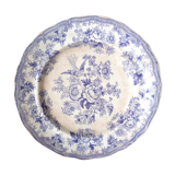Assiette ancienne en faënce anglaise "asiatic pheasants" b.p. c°