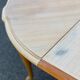 Renovated Louis XV extendable round dining table 205cm