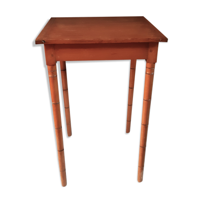 Table ancienne façon bambou en hêtre