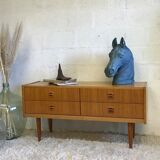 Old plaster horse head