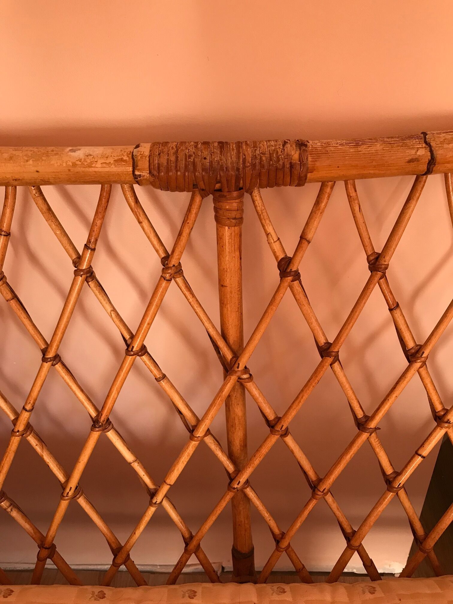 Rattan bench