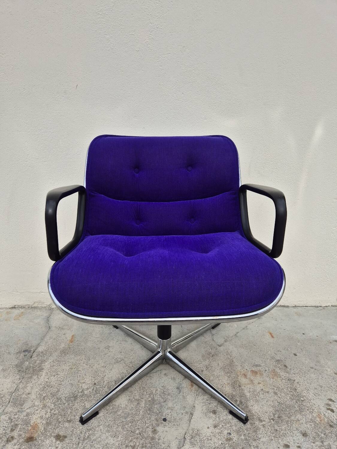 Charles Pollock Fauteuil de bureau par Florence Knoll 1970s