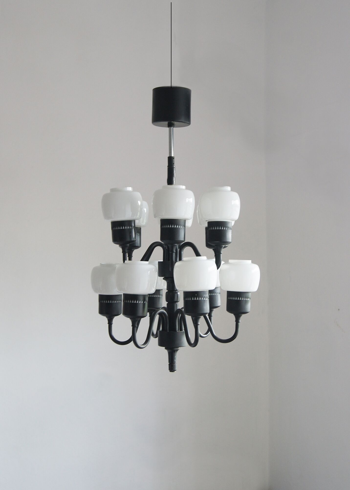 Swedish T-527 Chandelier by Hans-Agne Jakobsson for Hans-Agne Jakobsson Ab Markaryd, 1960s