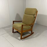 Ole Wanscher high back rocking chair Senator 1960’s