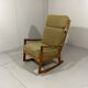 Fauteuil à bascule à dossier haut Ole Wanscher Senator années 1960