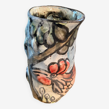 Vase rooster contemporary artist