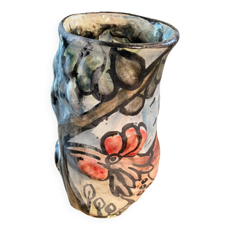 Vase coq artiste contemporaine