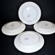 Sarreguemines set of 4 antique Aïda flat plates in earthenware from Sarreguemines U&C 19th century.