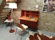 Scandinavian secretary in Mahjongg teak for Samcom