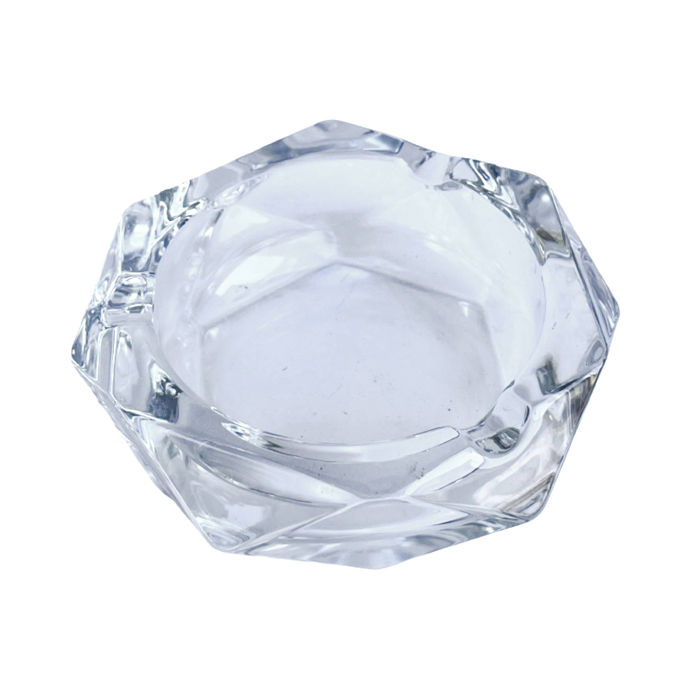 Glass ashtray Bohemia, Czechoslovakia, 1970s