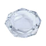 Glass ashtray Bohemia, Czechoslovakia, 1970s