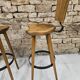Lot de 3 tabourets de bar 1970 vintage