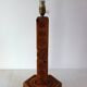 Pine lamp bases in popular art from the Hautes Alpes, 1970s.