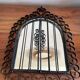 Wrought iron mirror with shutters 29x40cm