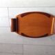 Vintage wooden marquetry serving tray - Art Deco 1930s