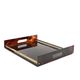 Hollywood regency brass and tortoiseshell lucite tray, Italy 1970s