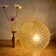 XXL vintage bubbled amber glass globe pendant light