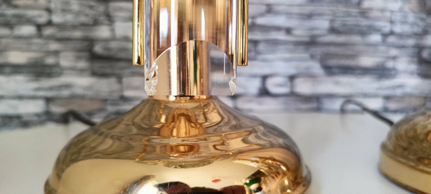 Paire de lampe venini made in italy 1990