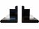 Geometric bookends in black marble and white stone – Art Deco style