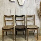 Series of 3 "taberna" chairs