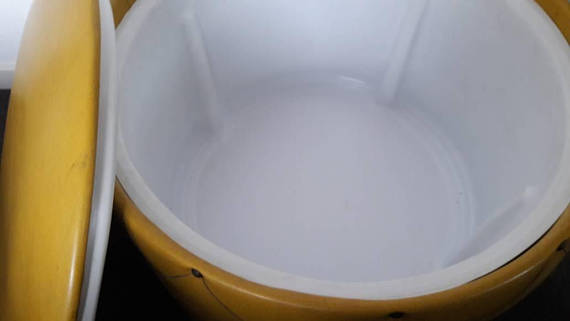 Stool Ottoman Oker vintage