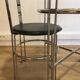 Glass round table and chairs 70/80