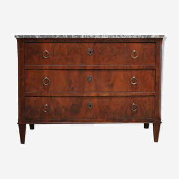 Commode ancienne de style louis xvi plateau marbre