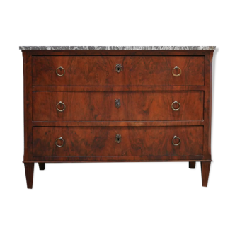 Old chest of drawers louis XVI style marble top
