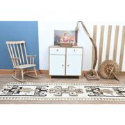 1970s Turkish Oushak Handmade Wool Cotton Beige Runner Rug 99x300